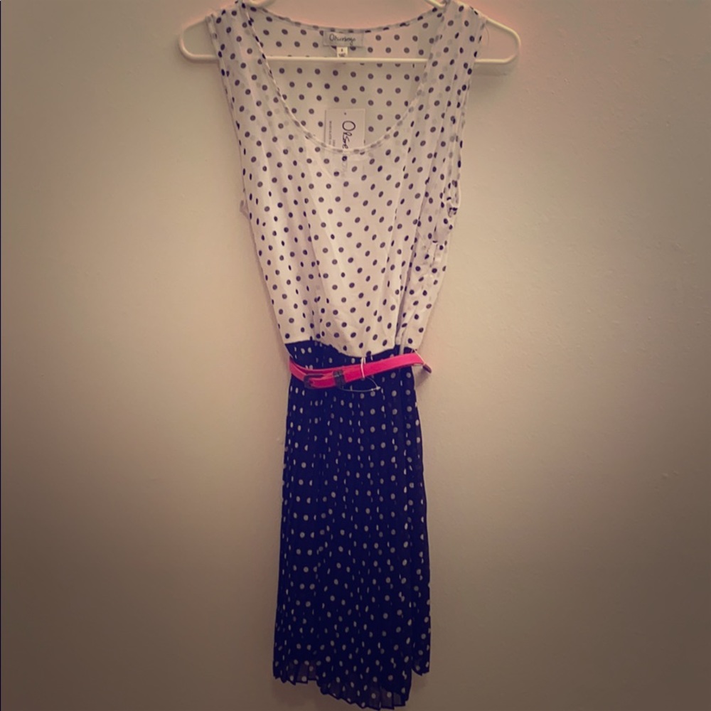 Black and White Poke A Dot Olsenboye Dress Size 5